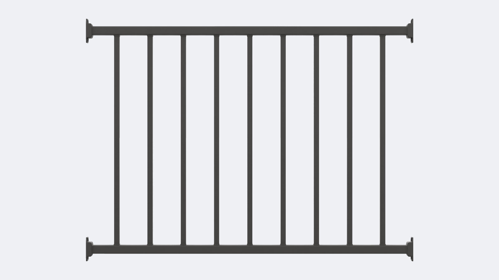 4.5' Guard Rail Section - No Post (V1)