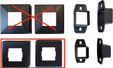 Load image into Gallery viewer, Flat Brackets (2 Middle Rail + 2 Top Rail) + METAL Post Covers
