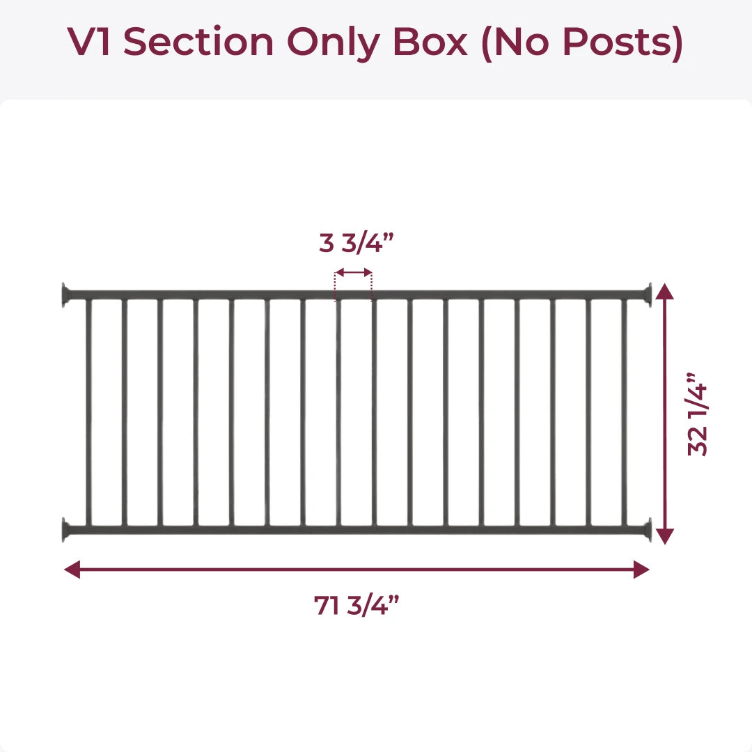 6' Section - No Post (V1)