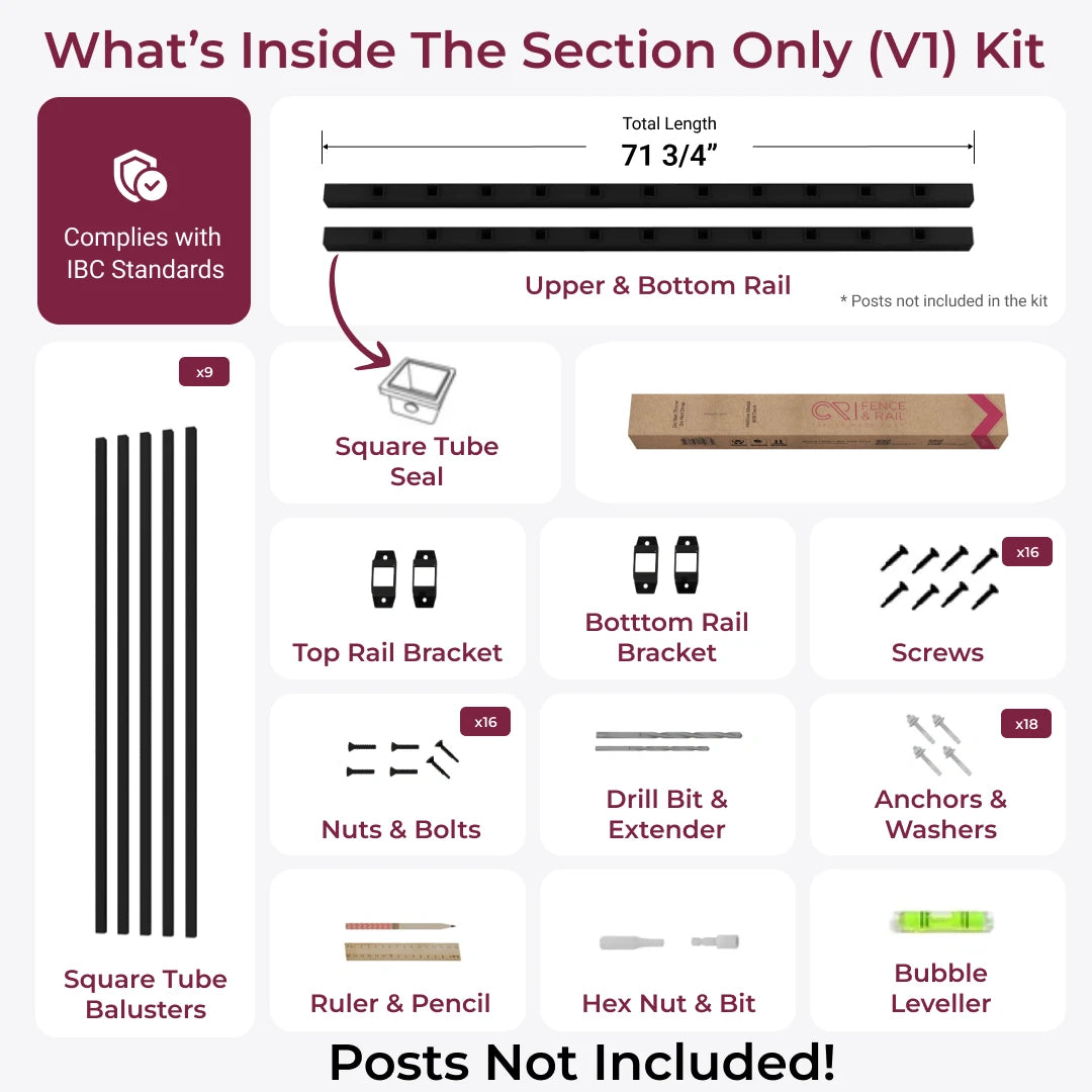 6' Section - No Post (V1)